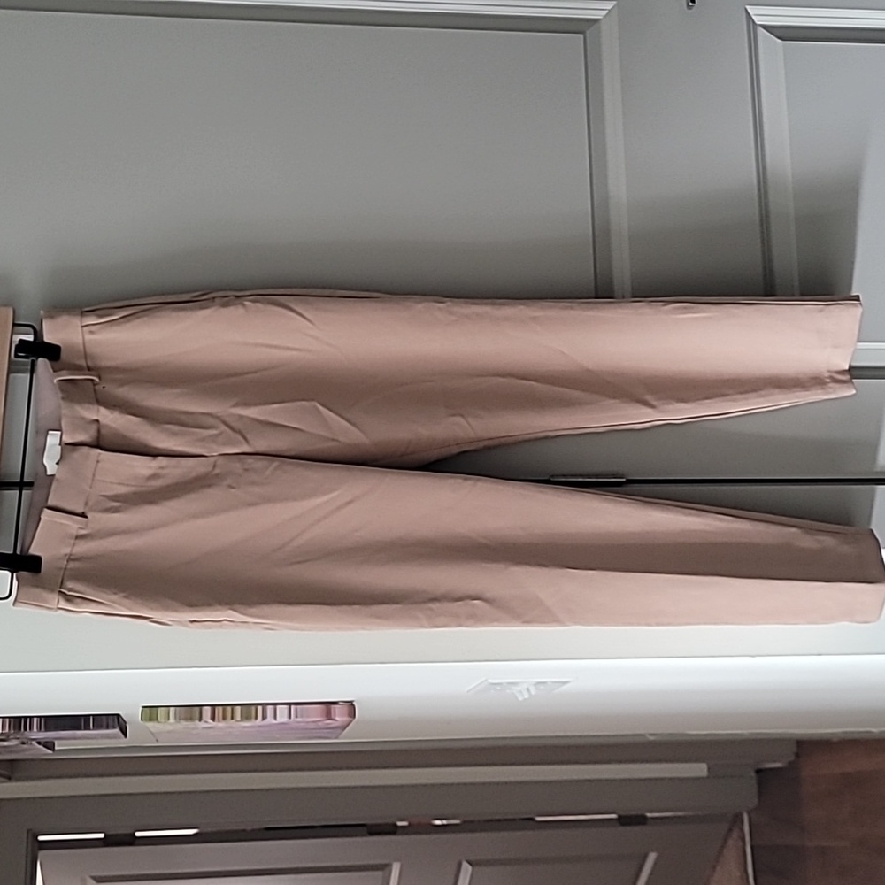 H&M Tan Ankle Cropped Pants